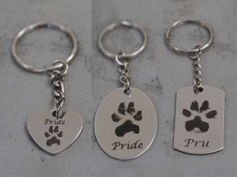 Laser Engraved Metal Keyrings | Prestwood Pet Crematorium